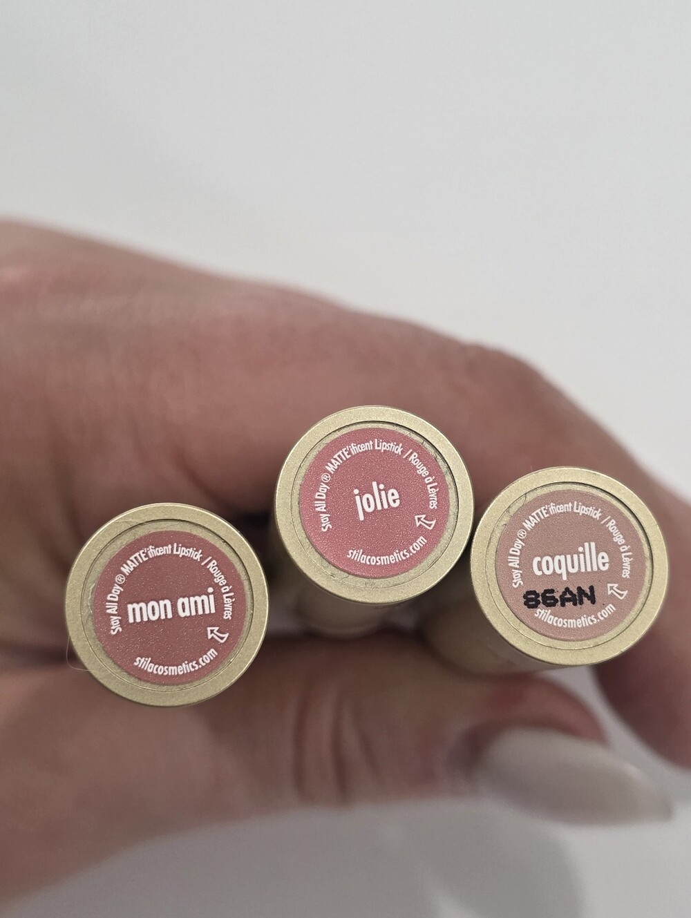 Stila Stay All Day MATTE'ificent Lipstick Bundle – Jolie, Mon Ami & Coquille - Picture 3 of 10